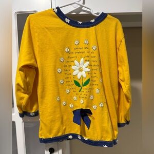 Healthtex vintage Yellow Kids Shirt with Dailey design